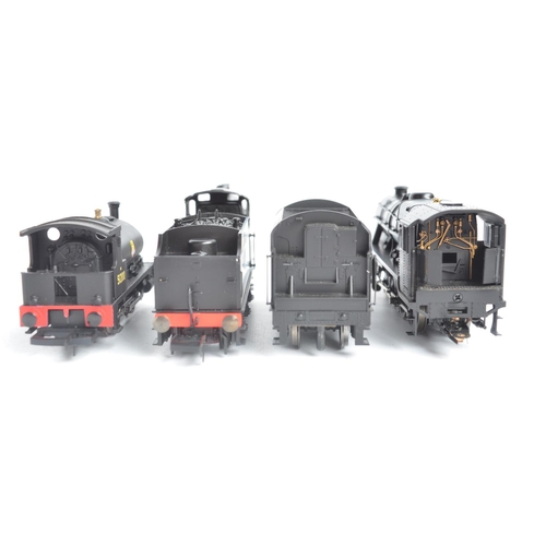 1039 - Three Hornby OO gauge electric steam train models, all in wartime black livery to include R2960 BR 0... 