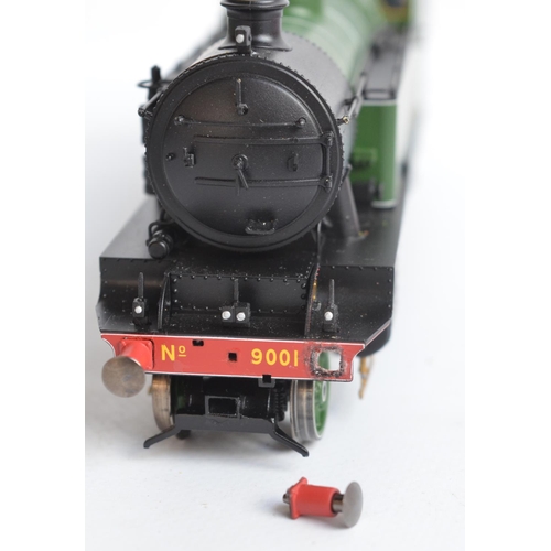 1041 - Two Hornby OO gauge electric steam train models, both in LMS lined green livery to include R2912X Th... 