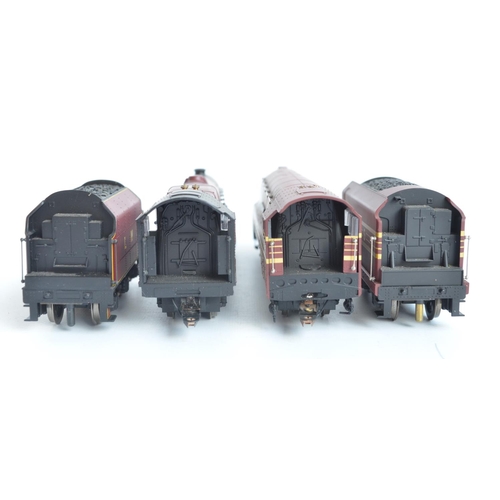 1044 - Two Hornby OO gauge 'Super Detail' electric steam train models, both in LMS crimson livery to includ... 