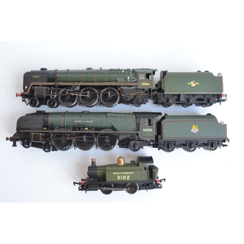 1047 - Three Hornby OO gauge electric steam train models to include R3213 Collectors Club 2013 Southern Rai... 