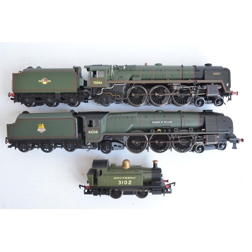 1047 - Three Hornby OO gauge electric steam train models to include R3213 Collectors Club 2013 Southern Rai... 