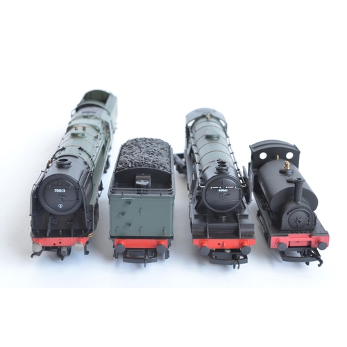 1048 - Three Hornby OO gauge electric steam train models to include R3292 Collectors Club 2014 BR black 0-4... 