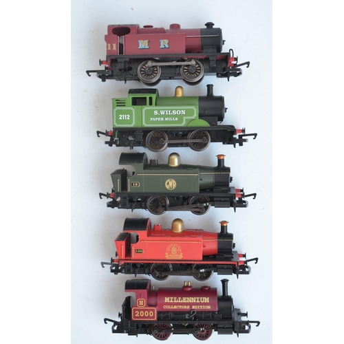 1050 - Five OO gauge 0-4-0 electric steam train models from Hornby to include 4x Collectors Club exclusives... 