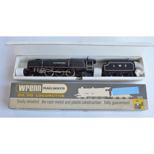 1052 - Boxed Wrenn W2227 LMS black liveried City Class 4-6-2 6254 'City Of Stoke-On-Trent', model in excell... 