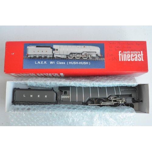 1057 - South Eastern Finecast competently built OO gauge white metal kit of LNER W1 4-6-4 10000 'Hush Hush'... 