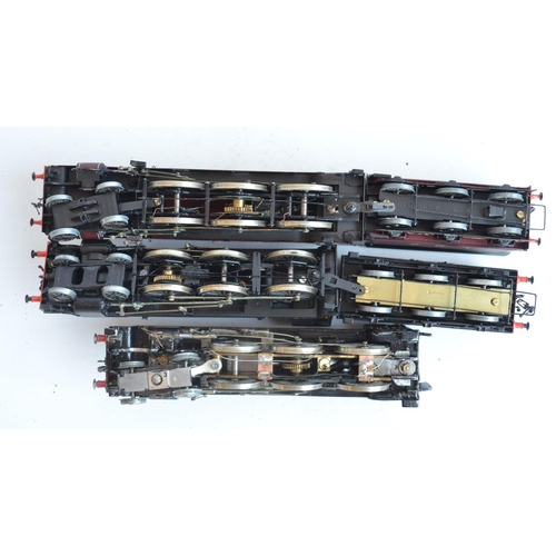 1058 - Three built up OO gauge white metal steam locomotive models to include 2 from DJH complete with tend... 