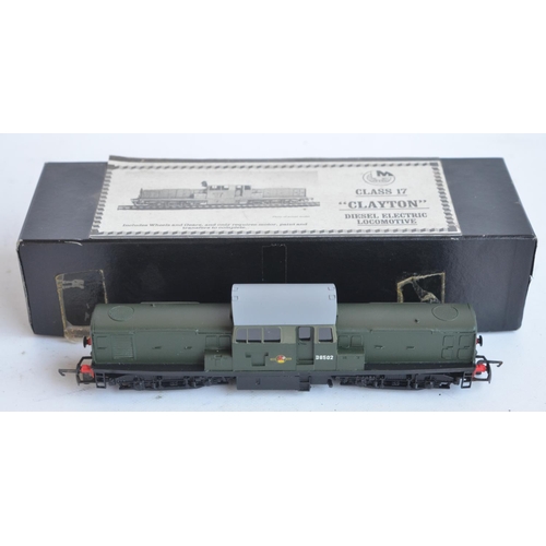 1061 - Built up OO gauge white metal Class 17 diesel electric locomotive kit, appears with added motor but ... 