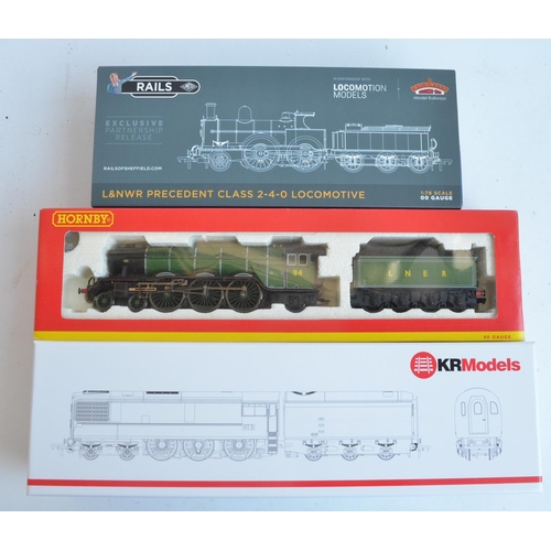 1062 - Three OO gauge electric locomotive models, all damaged/missing major parts to include KR Models GT3 ... 