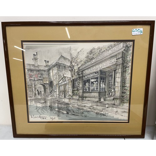 655A - Sherrie Hewson Collection - 'In Loving Memory' original concept sketch by Peter Caldwell, framed pos... 