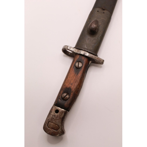 301 - British 1907 Mk I bayonet, complete with original scabbard. With Wilkinson Sword maker's mark, inspe... 