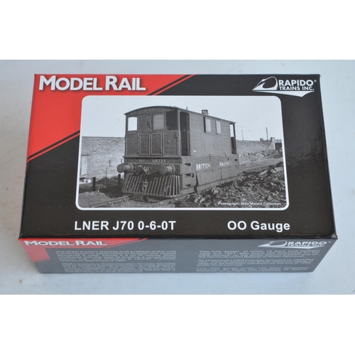 1070 - Charming and superbly detailed Model Rail MR-207 J70 0-6-0T OO gauge electric loco model in mint con... 