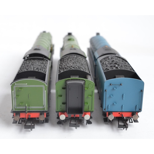 1073 - Three boxed OO gauge electric steam train models from Hornby, all LNER and all with pre-fitted digit... 