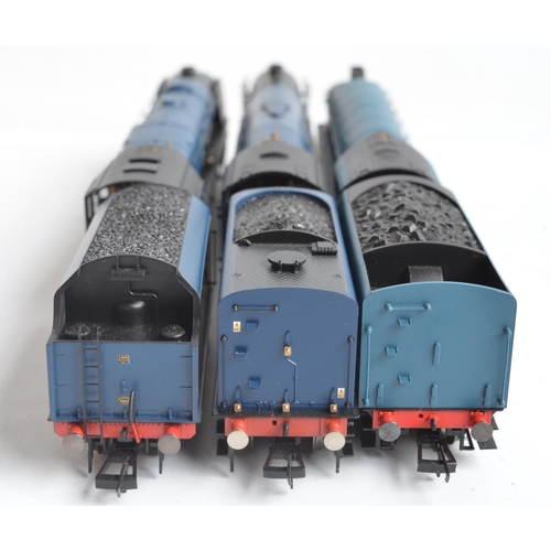 1074 - Three boxed OO gauge electric steam train models to include Hornby R3371 LNER Class A4 'Mallard' (pl... 