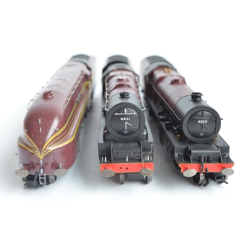 1075 - Three boxed OO gauge electric steam train models from Hornby, all LMS crimson livery to include R333... 