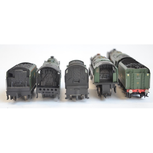 1080 - Three boxed OO gauge electric steam train models, all BR green livery to include Hornby R3244TTS Cla... 