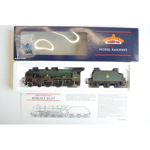 1080 - Three boxed OO gauge electric steam train models, all BR green livery to include Hornby R3244TTS Cla... 