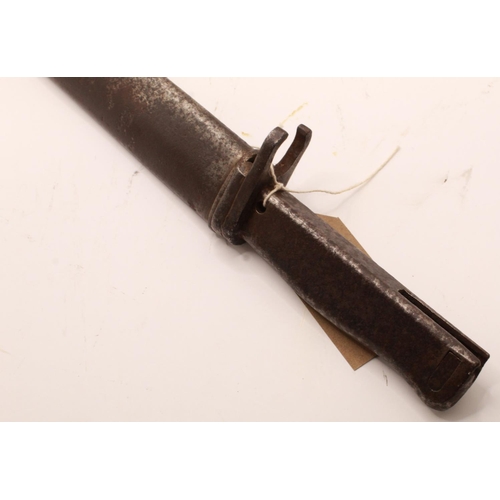 315 - German M1916 Ersatz Carter EB9 bayonet in fair condition with scabbard from an unknown 38cm bayonet.... 