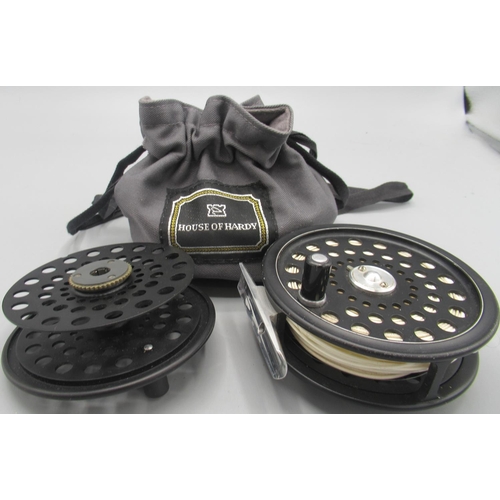 1295 - House of Hardy 'Ultralite Disc' #7 fly reel with spare spool and grey pouch (3)