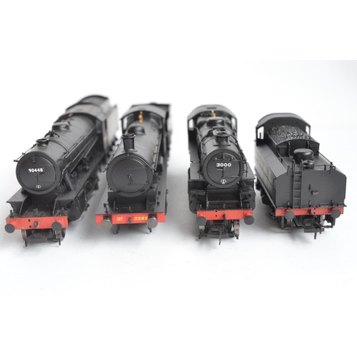 1083 - Three boxed OO gauge electric steam train models from Hornby, all black livery to include Bachmann 3... 