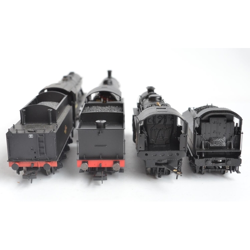 1083 - Three boxed OO gauge electric steam train models from Hornby, all black livery to include Bachmann 3... 