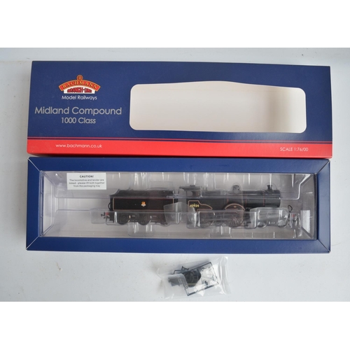 1084 - Three boxed OO gauge electric steam train models, all in BR black (early) livery to include Hornby R... 