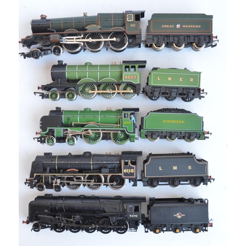 1093 - Five OO gauge electric steam train models from Hornby, Mainline and Bachmann to include Bachmann 32-... 