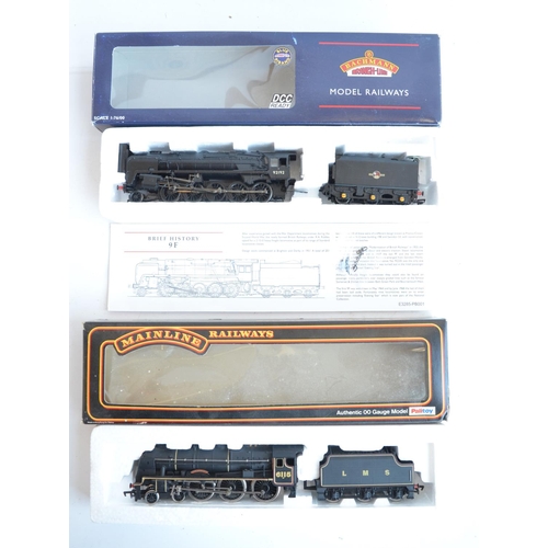 1093 - Five OO gauge electric steam train models from Hornby, Mainline and Bachmann to include Bachmann 32-... 