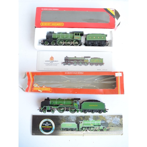 1093 - Five OO gauge electric steam train models from Hornby, Mainline and Bachmann to include Bachmann 32-... 