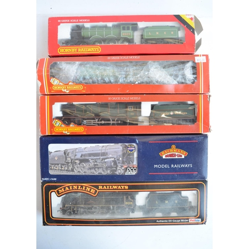 1093 - Five OO gauge electric steam train models from Hornby, Mainline and Bachmann to include Bachmann 32-... 