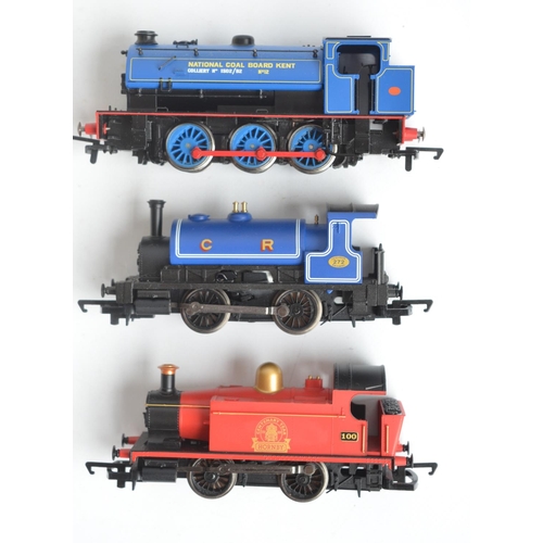 1097 - Three OO gauge electric steam train models from Hornby to include R3228 0-6-0 J94 Class National Coa... 