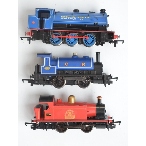 1097 - Three OO gauge electric steam train models from Hornby to include R3228 0-6-0 J94 Class National Coa... 