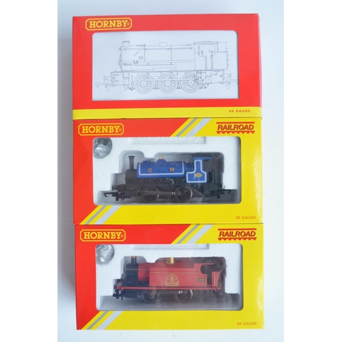 1097 - Three OO gauge electric steam train models from Hornby to include R3228 0-6-0 J94 Class National Coa... 