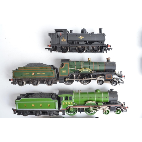 1099 - Ten unboxed previously run OO gauge electric steam train models from Hornby, Bachmann, Mainline and ... 