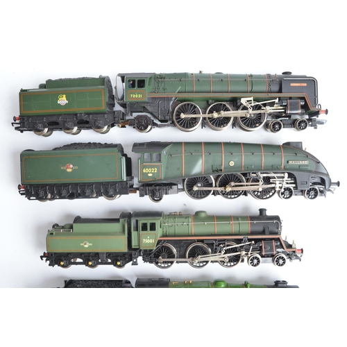 1099 - Ten unboxed previously run OO gauge electric steam train models from Hornby, Bachmann, Mainline and ... 