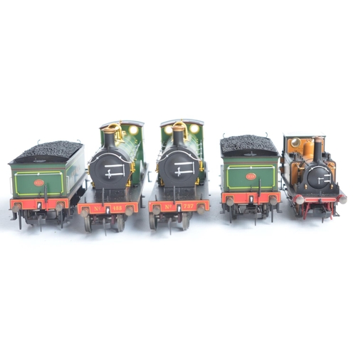 1101 - Five unboxed previously run OO gauge electric steam train models including highly detailed examples ... 