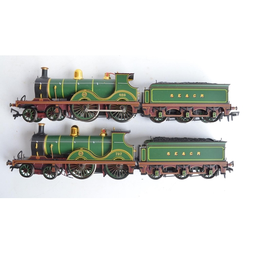 1101 - Five unboxed previously run OO gauge electric steam train models including highly detailed examples ... 