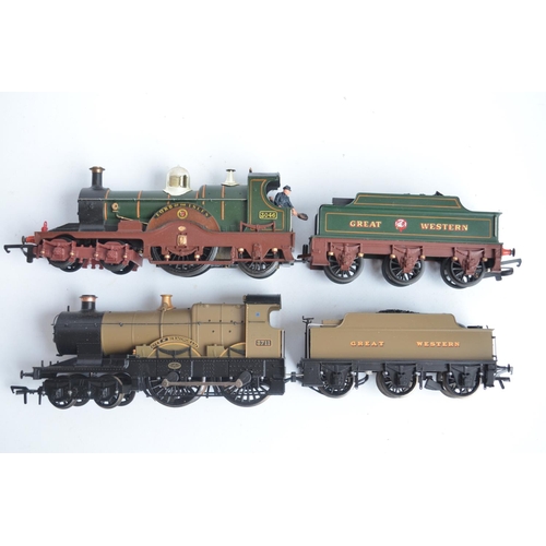 1101 - Five unboxed previously run OO gauge electric steam train models including highly detailed examples ... 