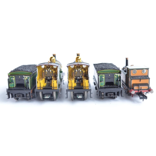 1101 - Five unboxed previously run OO gauge electric steam train models including highly detailed examples ... 