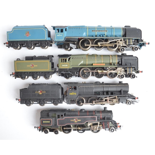 1102 - Four unboxed OO gauge electric steam train models from Wrenn, please refer to photos for condition e... 