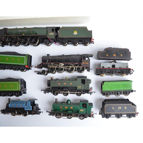 1108 - Collection of used/damaged/adapted OO gauge electric steam train models, all A/F to include a boxed ... 