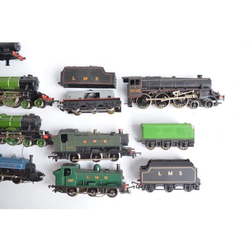 1108 - Collection of used/damaged/adapted OO gauge electric steam train models, all A/F to include a boxed ... 