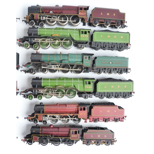 1109 - Twelve unboxed OO gauge electric steam locomotive models from Hornby, Bachmann, Triang, Mainline plu... 