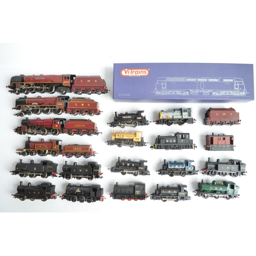 1110 - Collection of unboxed OO gauge electric steam and diesel shunter locomotive models from Hornby, Bach... 