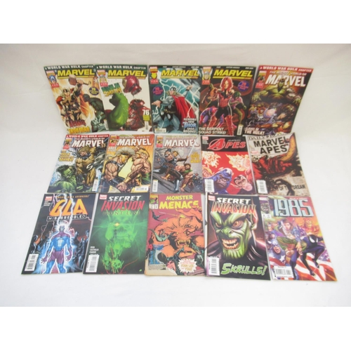 1433 - Marvel comics - large mixed collection of comics to inc. Iron Man, Captain America, She-Hulk, Heroes... 