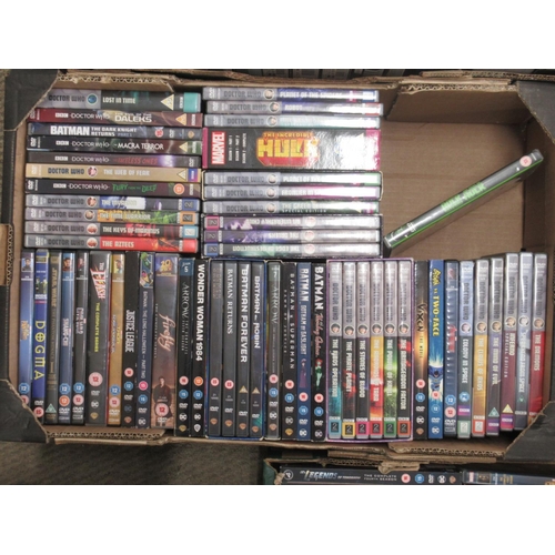 1438 - Collection of DVDs & CDS, to inc. Doctor Who, Flash, Supergirl, etc., Doctor Who comic print and a M... 