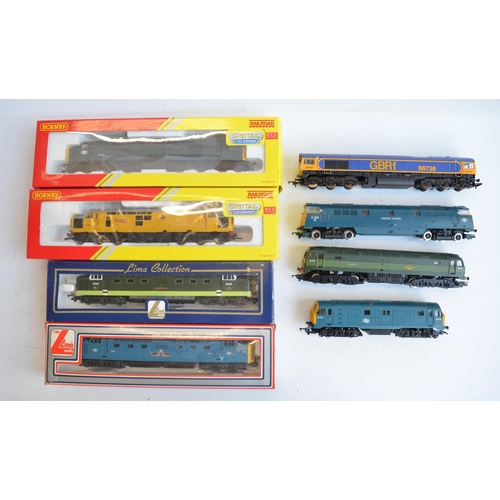 1127 - Eight OO gauge diesel electric locomotive models from Hornby and Lima to include 4 boxed examples, s... 