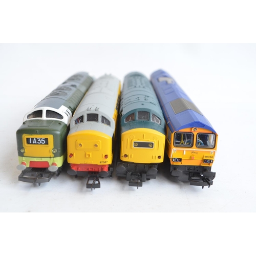 1127 - Eight OO gauge diesel electric locomotive models from Hornby and Lima to include 4 boxed examples, s... 