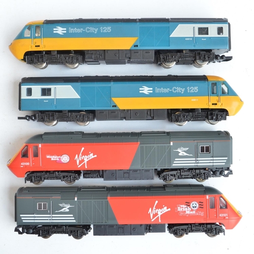 1129 - Collection of five previously run OO gauge InterCity train model pairs, each with power and dummy ca... 