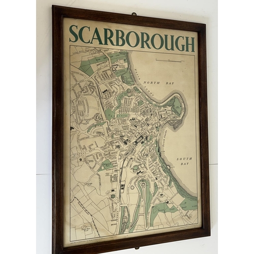 1335 - Mid 20th century map of Scarborough, Based upon The Ordnance Survey Map with the Sanction of the Con... 