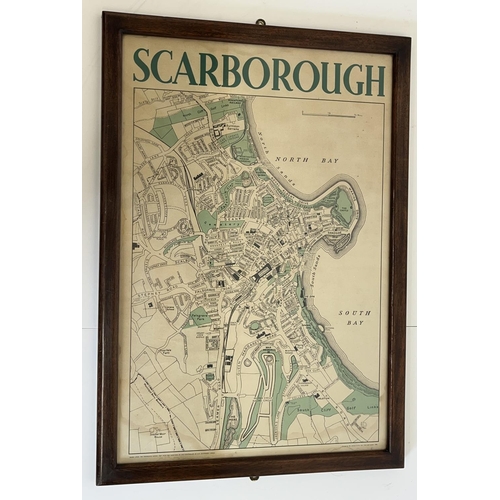 1335 - Mid 20th century map of Scarborough, Based upon The Ordnance Survey Map with the Sanction of the Con... 